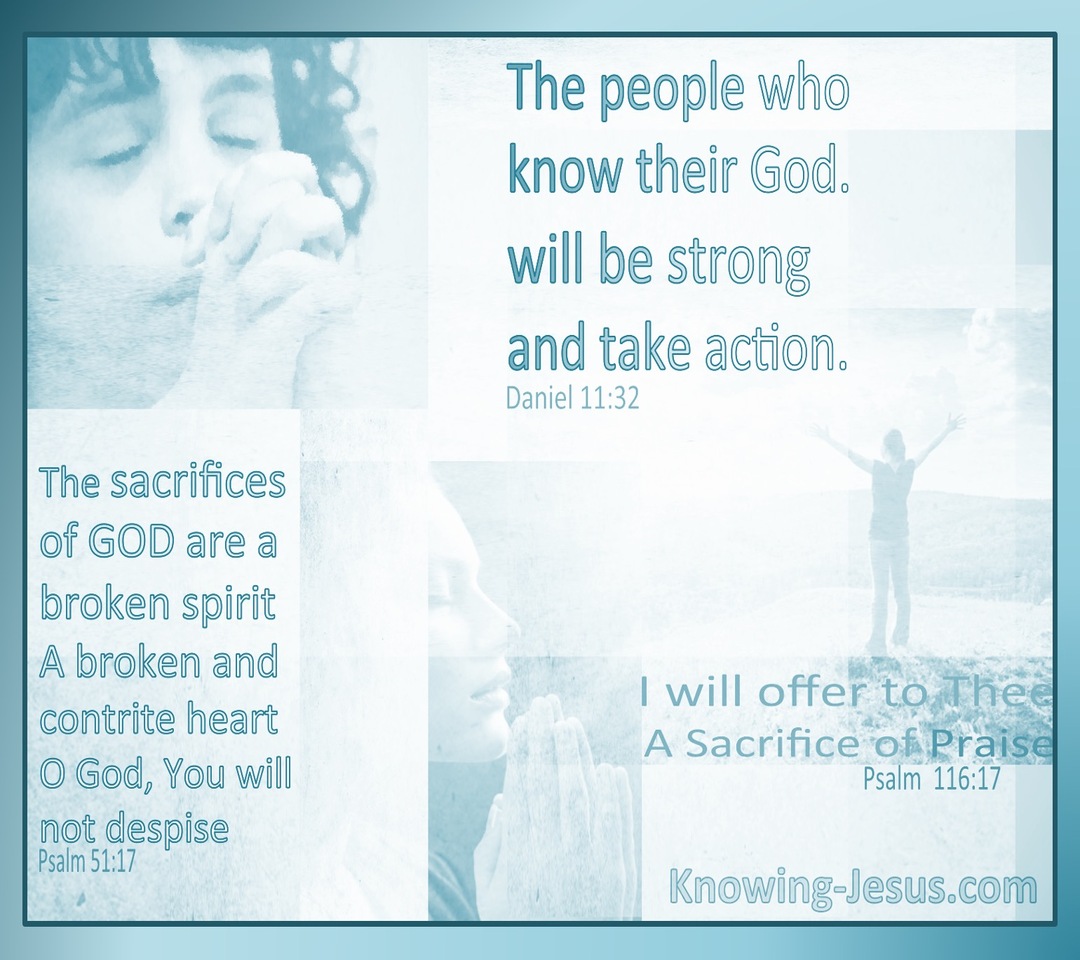 Psalm 116:17 I Will Offer A Sacrifice Of Praise (aqua) (aqua)